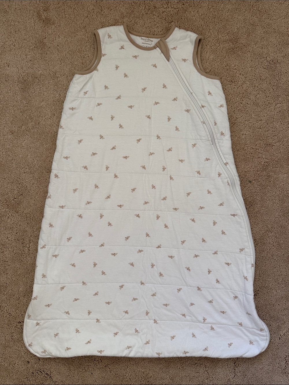 Burt’s Bees Baby Quilted Sleep Sack in Neutral Bees